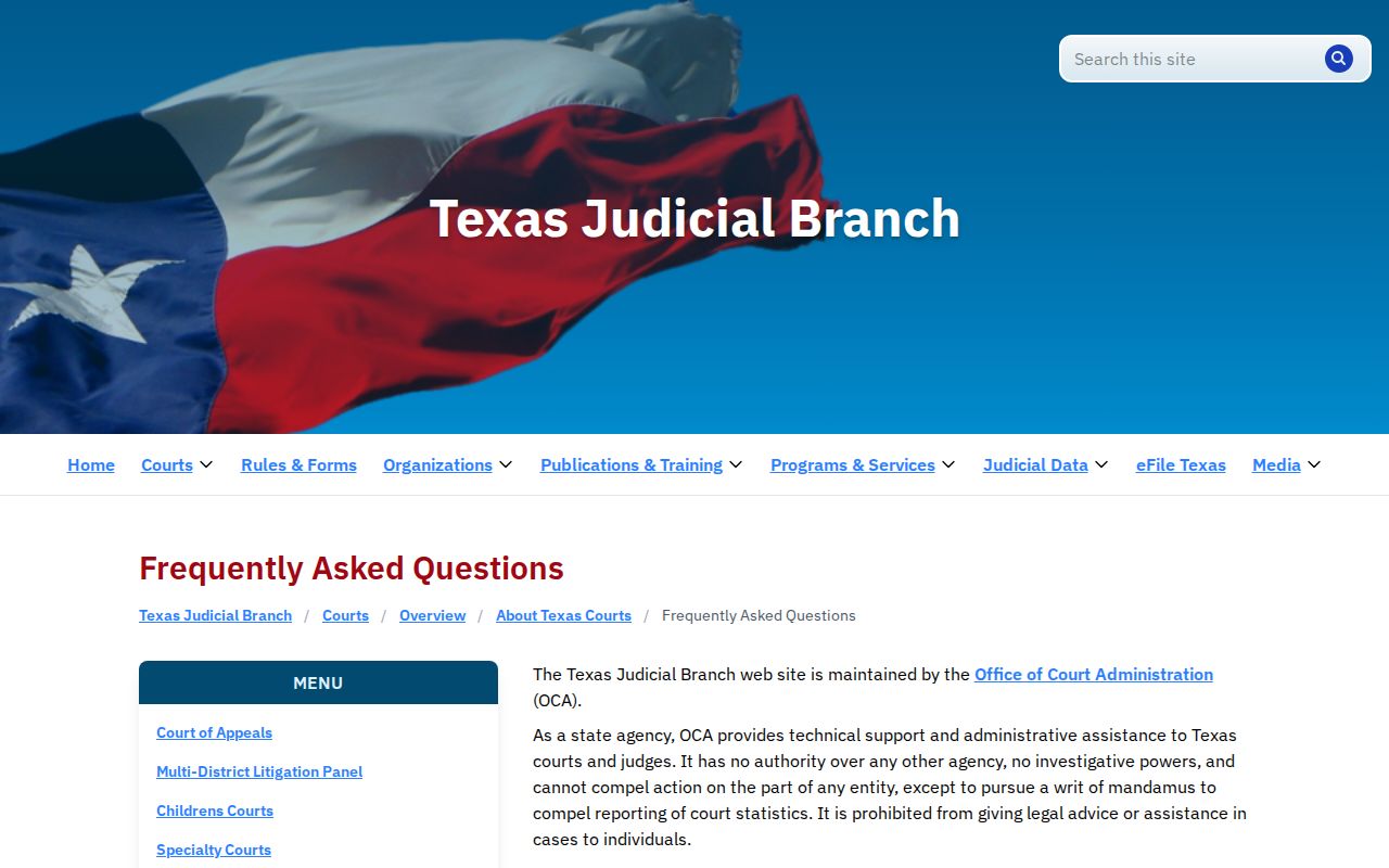 Texas Courts information for Lynn County arrest record and court disposition research